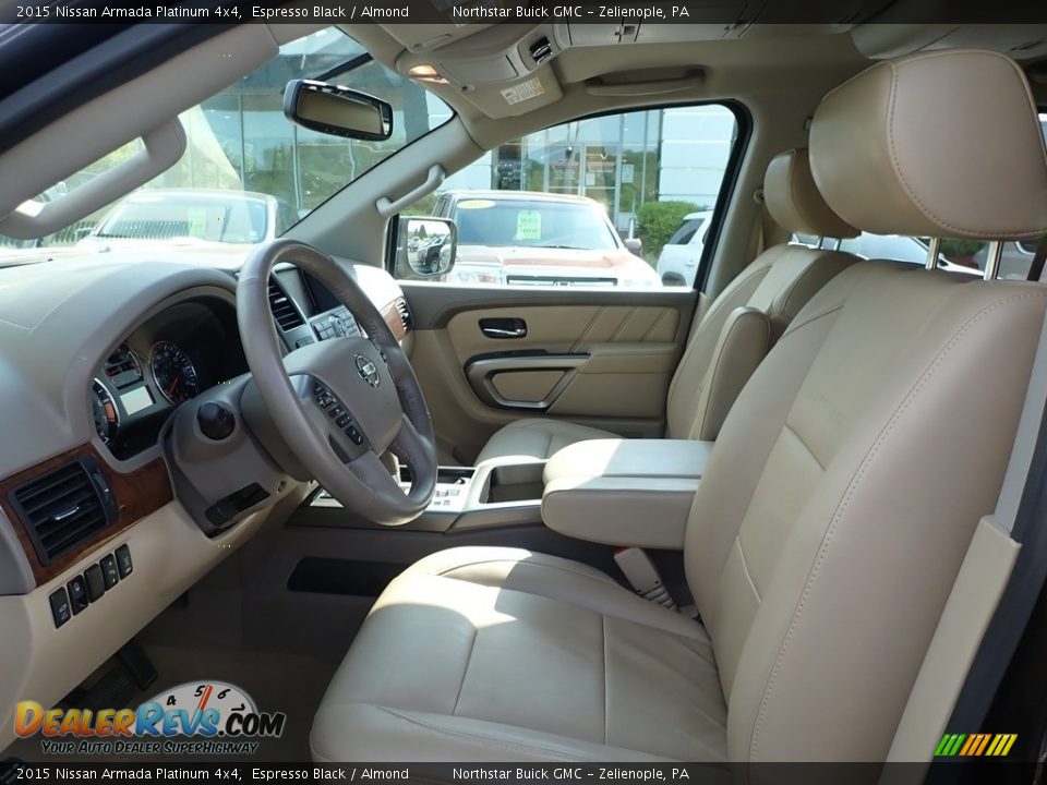 Front Seat of 2015 Nissan Armada Platinum 4x4 Photo #18