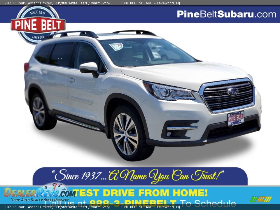 2020 Subaru Ascent Limited Crystal White Pearl / Warm Ivory Photo #1