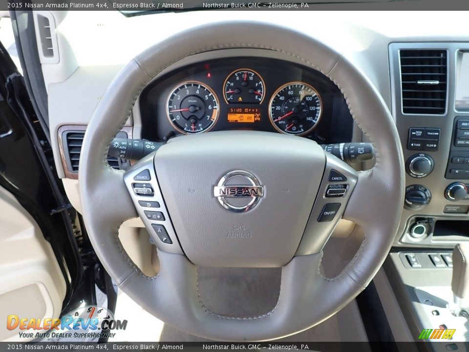 2015 Nissan Armada Platinum 4x4 Steering Wheel Photo #25
