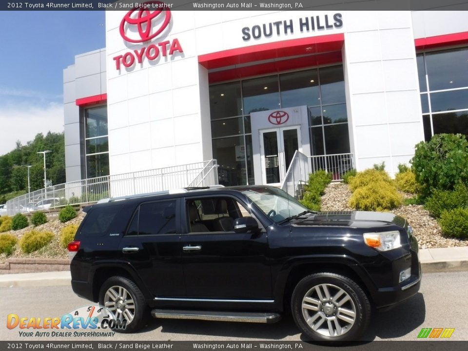 2012 Toyota 4Runner Limited Black / Sand Beige Leather Photo #2