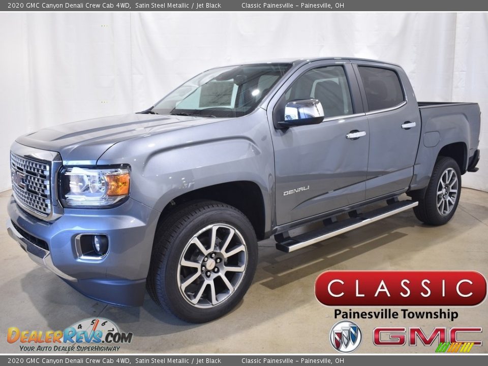 2020 GMC Canyon Denali Crew Cab 4WD Satin Steel Metallic / Jet Black Photo #1