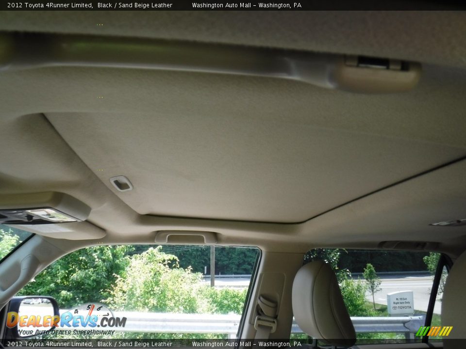 2012 Toyota 4Runner Limited Black / Sand Beige Leather Photo #17