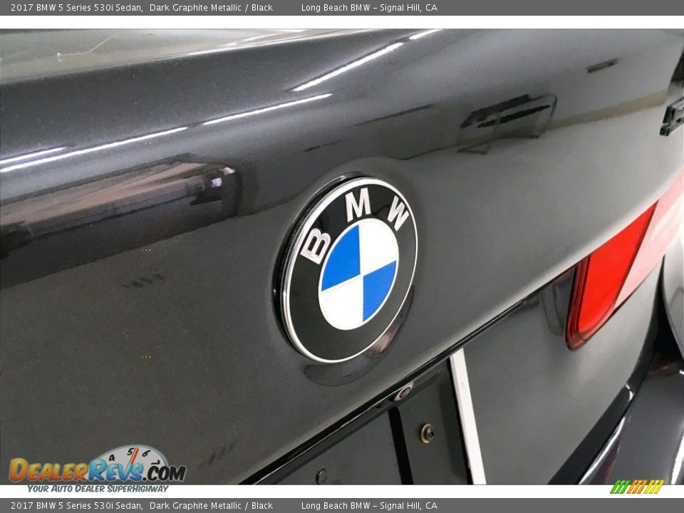 2017 BMW 5 Series 530i Sedan Dark Graphite Metallic / Black Photo #34
