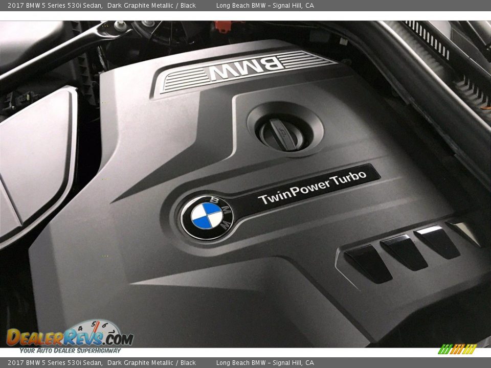 2017 BMW 5 Series 530i Sedan Dark Graphite Metallic / Black Photo #35