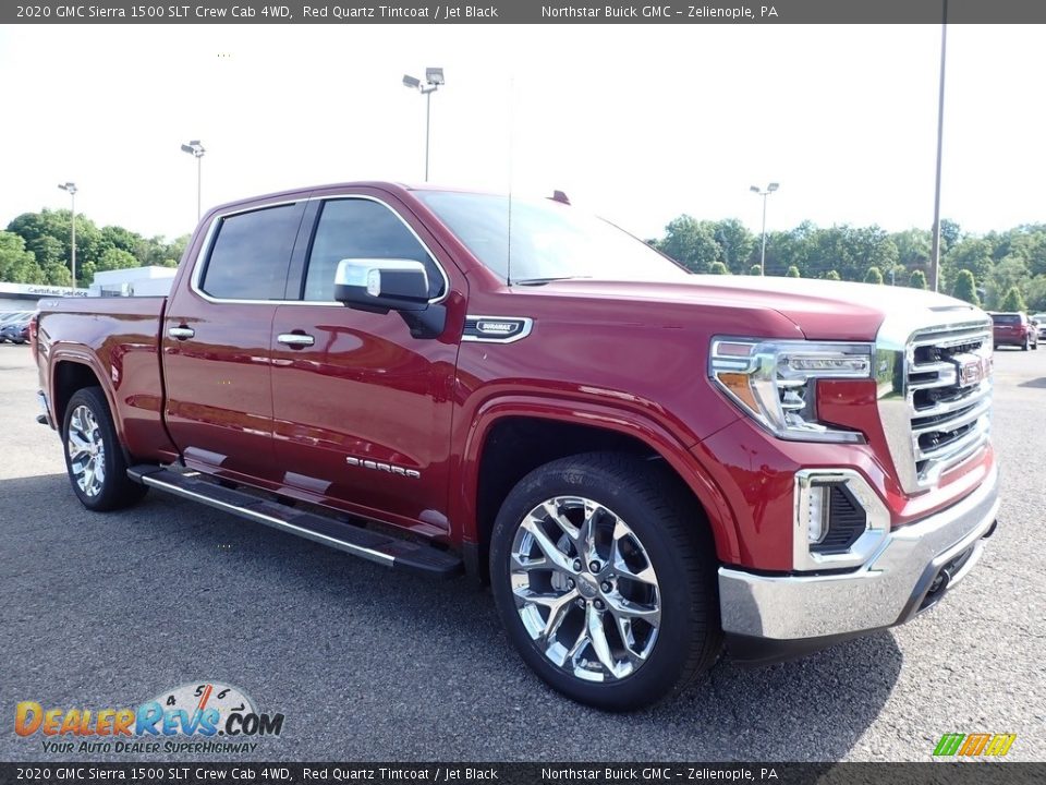 2020 GMC Sierra 1500 SLT Crew Cab 4WD Red Quartz Tintcoat / Jet Black Photo #3