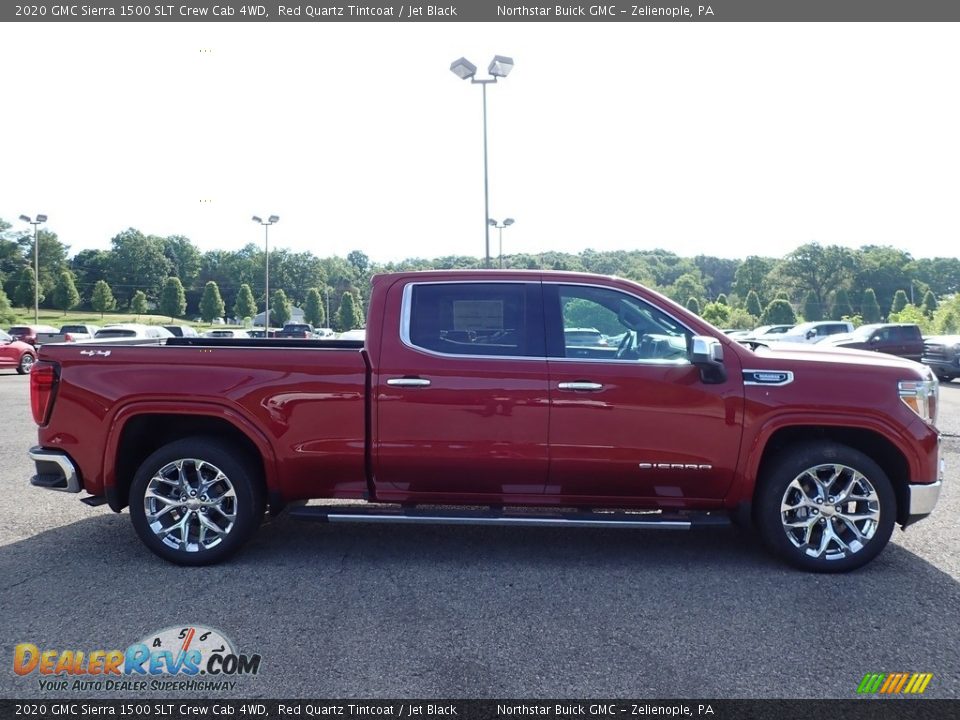 2020 GMC Sierra 1500 SLT Crew Cab 4WD Red Quartz Tintcoat / Jet Black Photo #4