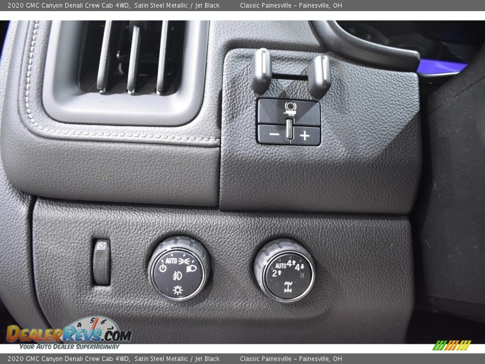 2020 GMC Canyon Denali Crew Cab 4WD Satin Steel Metallic / Jet Black Photo #8