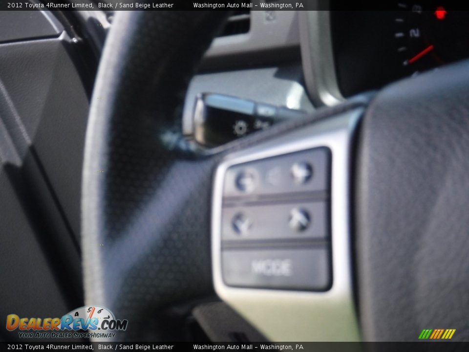 2012 Toyota 4Runner Limited Black / Sand Beige Leather Photo #24