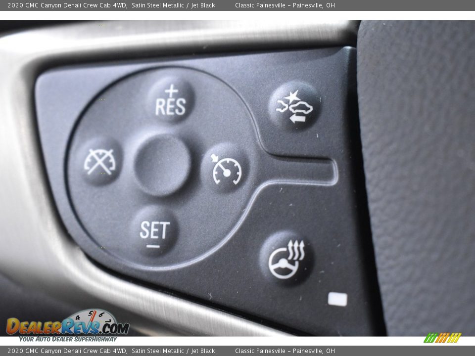 2020 GMC Canyon Denali Crew Cab 4WD Satin Steel Metallic / Jet Black Photo #9