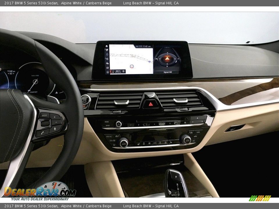 2017 BMW 5 Series 530i Sedan Alpine White / Canberra Beige Photo #5