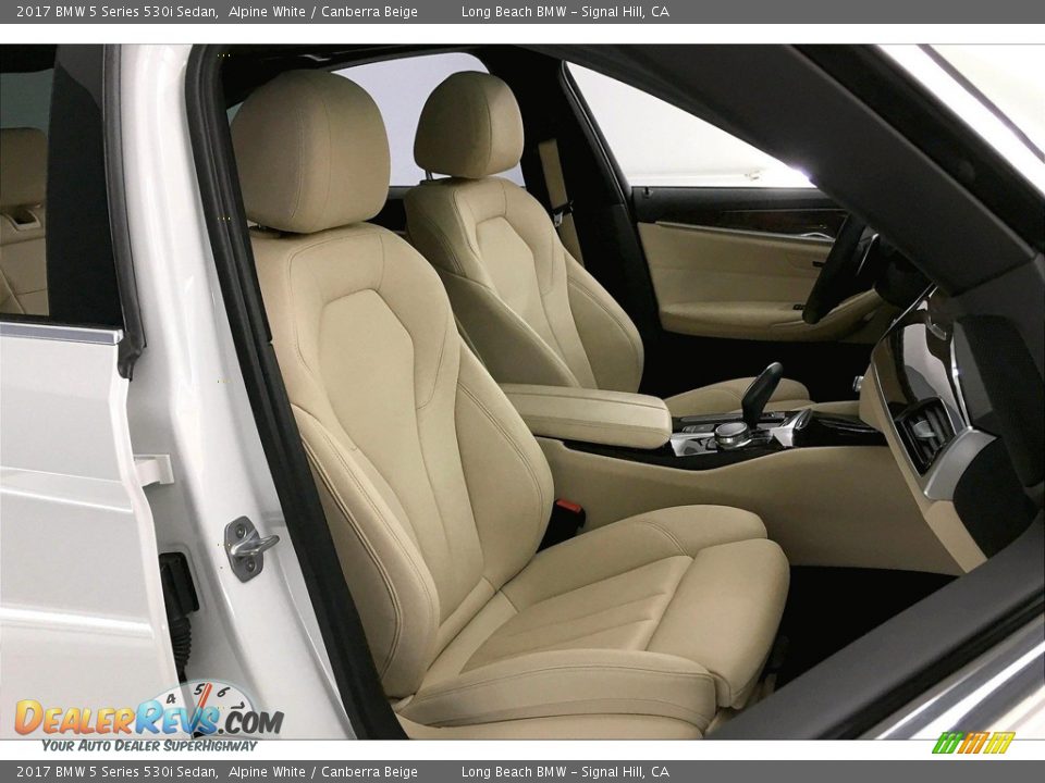 2017 BMW 5 Series 530i Sedan Alpine White / Canberra Beige Photo #6