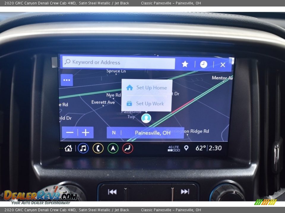 2020 GMC Canyon Denali Crew Cab 4WD Satin Steel Metallic / Jet Black Photo #12