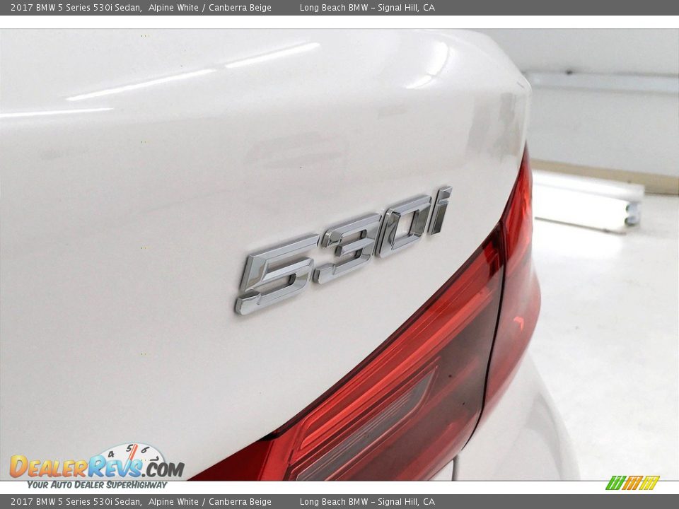 2017 BMW 5 Series 530i Sedan Alpine White / Canberra Beige Photo #7