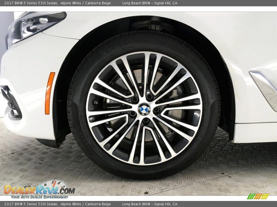 2017 BMW 5 Series 530i Sedan Alpine White / Canberra Beige Photo #8