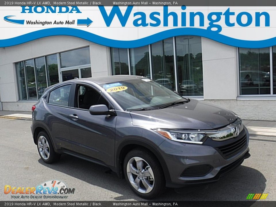 2019 Honda HR-V LX AWD Modern Steel Metallic / Black Photo #1