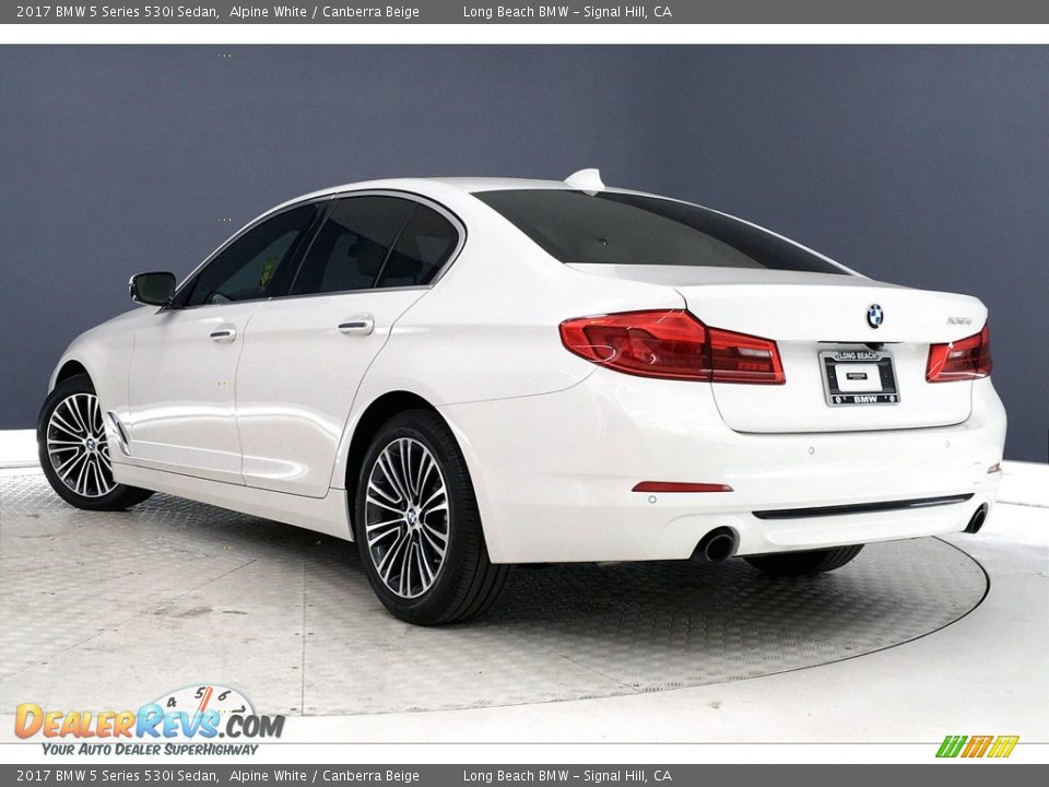 2017 BMW 5 Series 530i Sedan Alpine White / Canberra Beige Photo #10