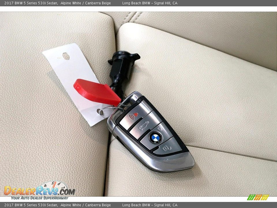 2017 BMW 5 Series 530i Sedan Alpine White / Canberra Beige Photo #11