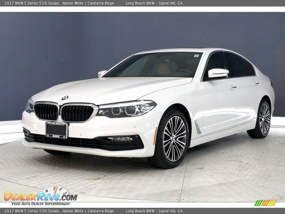 2017 BMW 5 Series 530i Sedan Alpine White / Canberra Beige Photo #12