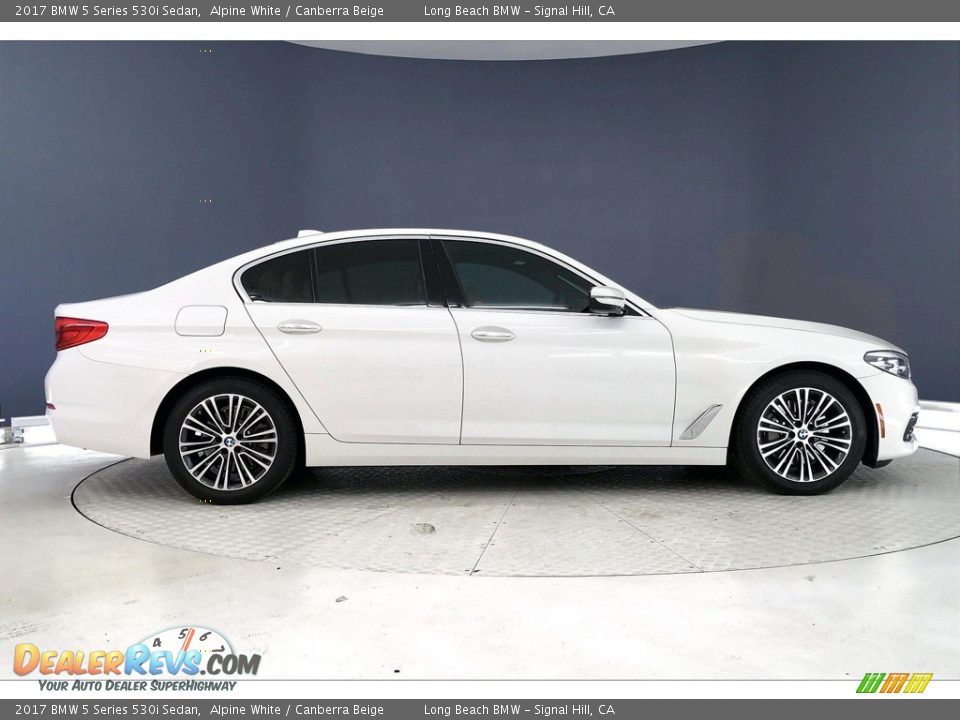 2017 BMW 5 Series 530i Sedan Alpine White / Canberra Beige Photo #14