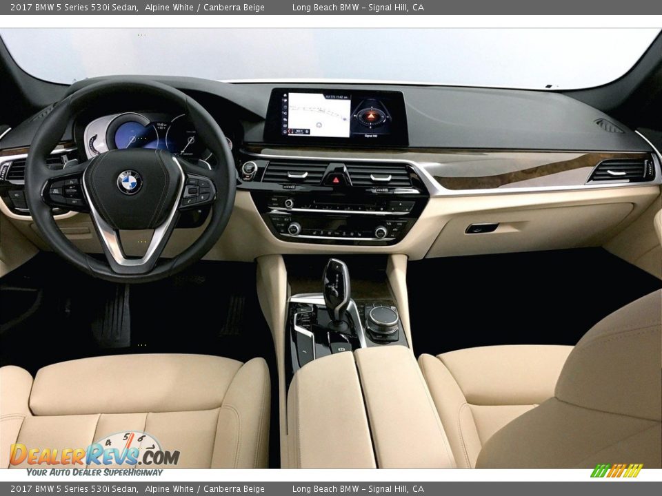 2017 BMW 5 Series 530i Sedan Alpine White / Canberra Beige Photo #15