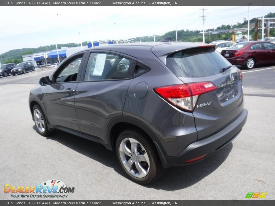 2019 Honda HR-V LX AWD Modern Steel Metallic / Black Photo #7