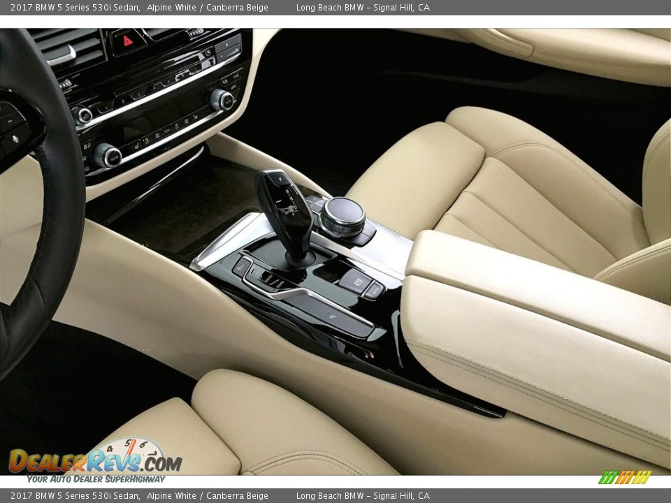 2017 BMW 5 Series 530i Sedan Alpine White / Canberra Beige Photo #16