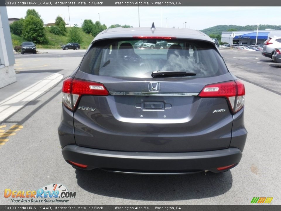 2019 Honda HR-V LX AWD Modern Steel Metallic / Black Photo #8