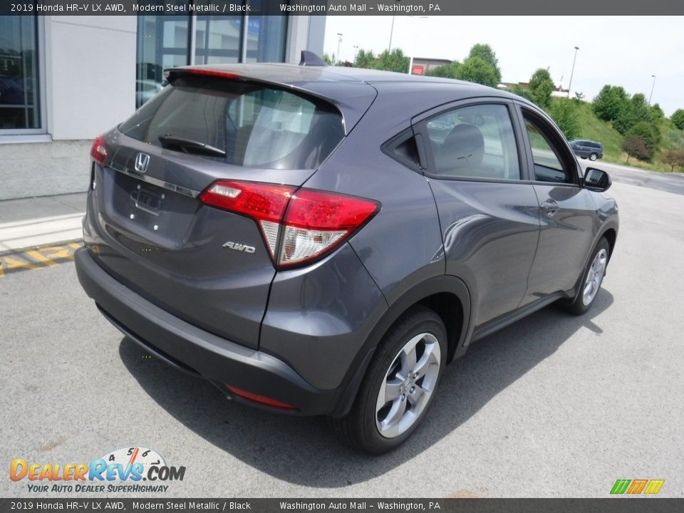 2019 Honda HR-V LX AWD Modern Steel Metallic / Black Photo #9