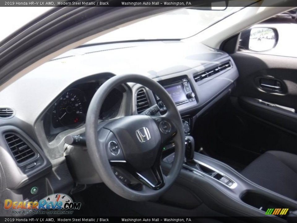 2019 Honda HR-V LX AWD Modern Steel Metallic / Black Photo #12