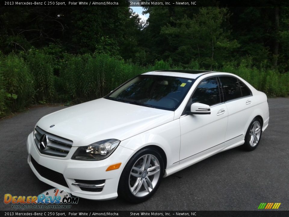 2013 Mercedes-Benz C 250 Sport Polar White / Almond/Mocha Photo #3