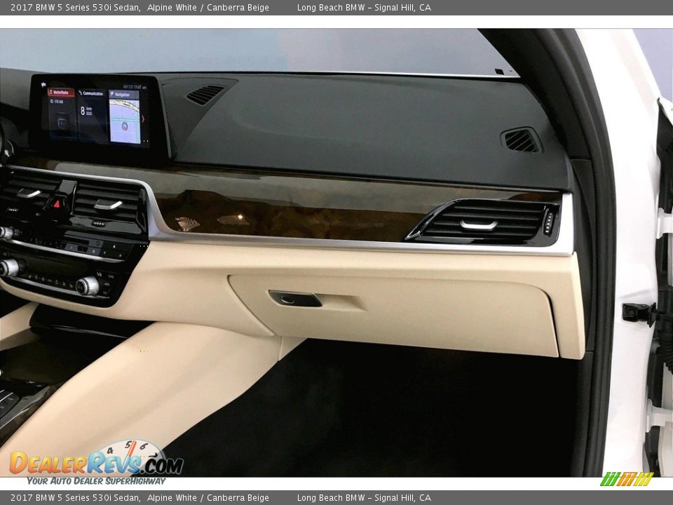 2017 BMW 5 Series 530i Sedan Alpine White / Canberra Beige Photo #22