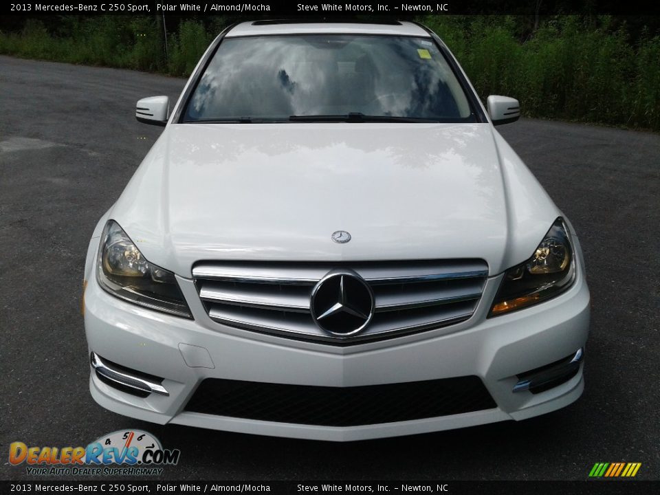 2013 Mercedes-Benz C 250 Sport Polar White / Almond/Mocha Photo #4