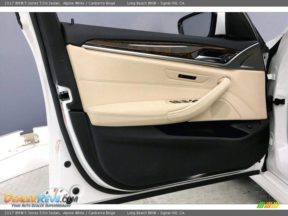 2017 BMW 5 Series 530i Sedan Alpine White / Canberra Beige Photo #23
