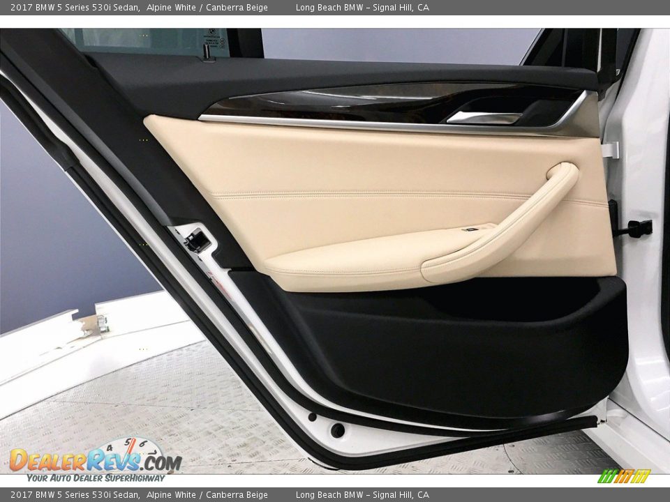 2017 BMW 5 Series 530i Sedan Alpine White / Canberra Beige Photo #25