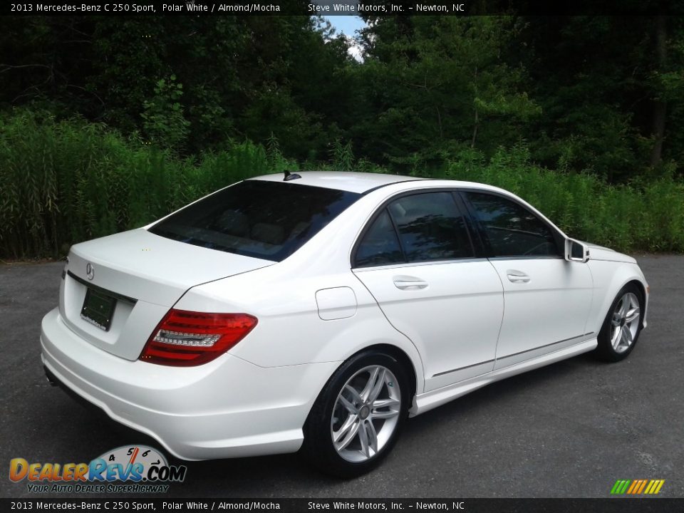 2013 Mercedes-Benz C 250 Sport Polar White / Almond/Mocha Photo #7