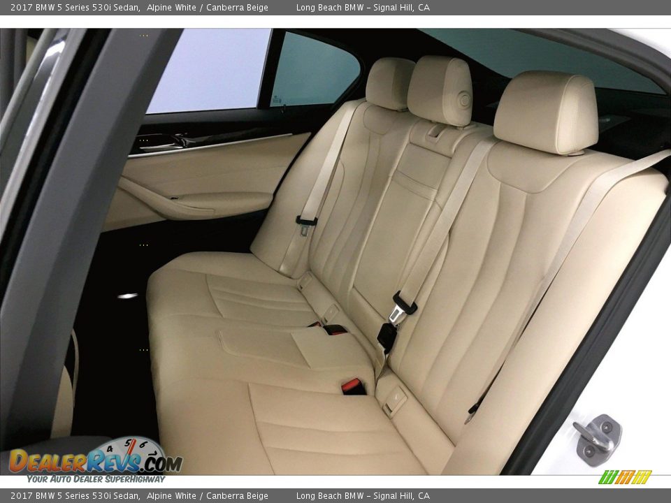 2017 BMW 5 Series 530i Sedan Alpine White / Canberra Beige Photo #30
