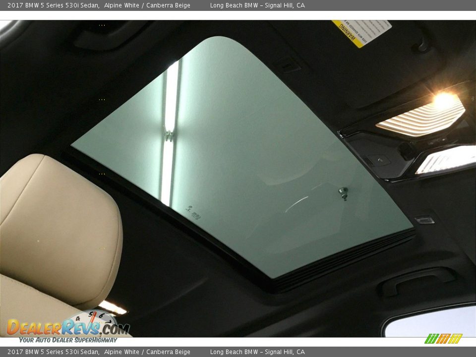 2017 BMW 5 Series 530i Sedan Alpine White / Canberra Beige Photo #31