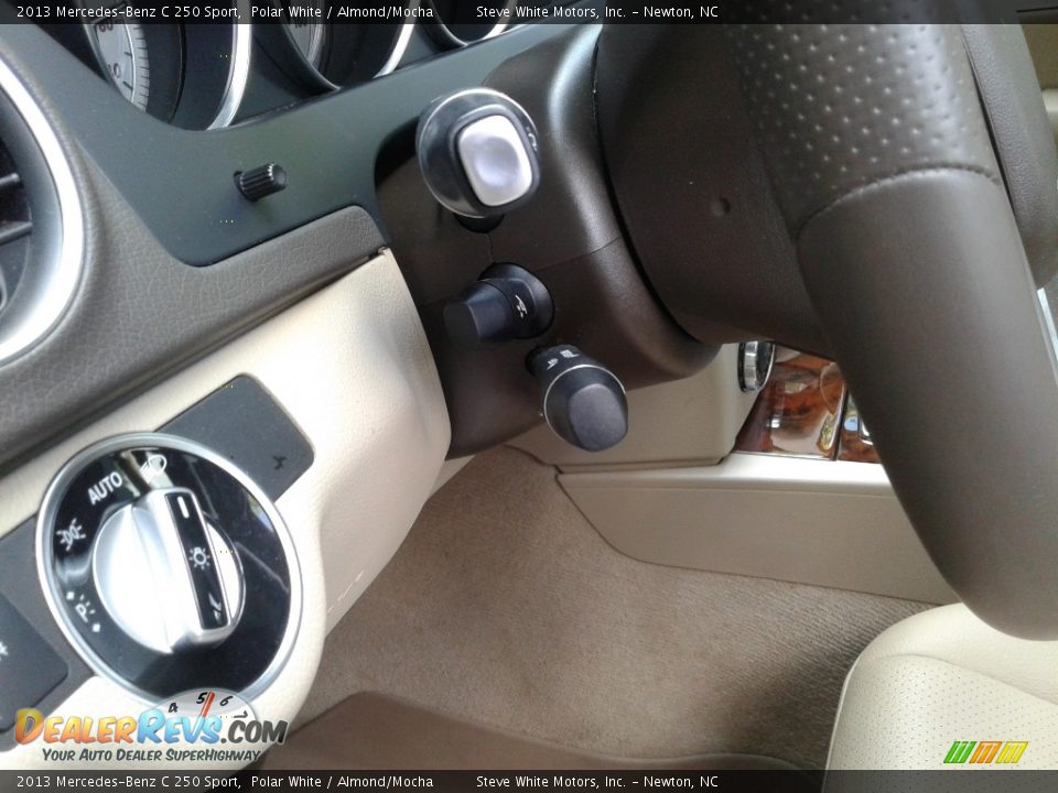 2013 Mercedes-Benz C 250 Sport Polar White / Almond/Mocha Photo #13