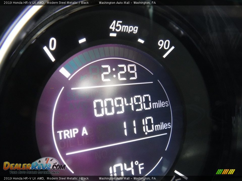 2019 Honda HR-V LX AWD Modern Steel Metallic / Black Photo #25