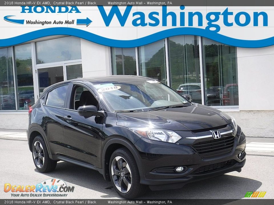 2018 Honda HR-V EX AWD Crystal Black Pearl / Black Photo #1