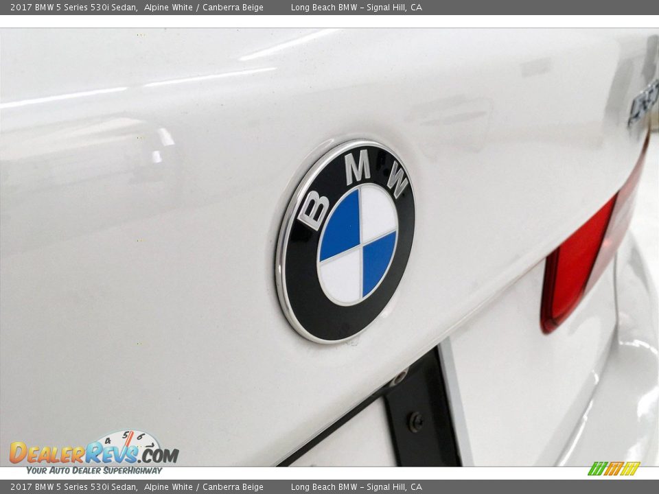 2017 BMW 5 Series 530i Sedan Alpine White / Canberra Beige Photo #34