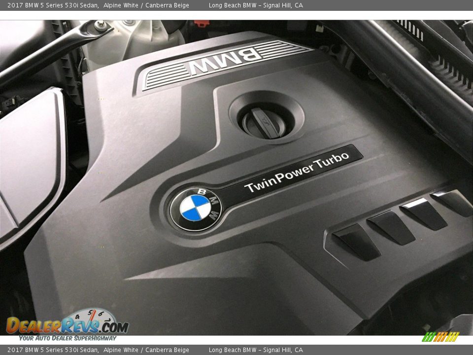 2017 BMW 5 Series 530i Sedan Alpine White / Canberra Beige Photo #35