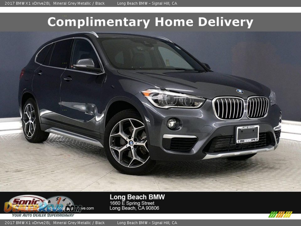 2017 BMW X1 xDrive28i Mineral Grey Metallic / Black Photo #1