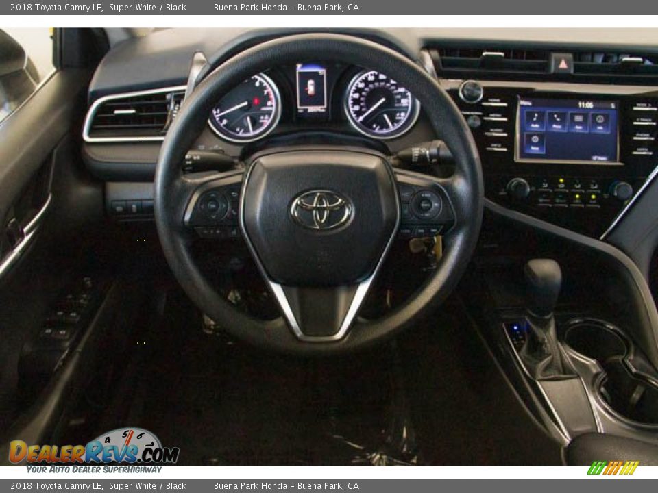 2018 Toyota Camry LE Super White / Black Photo #5