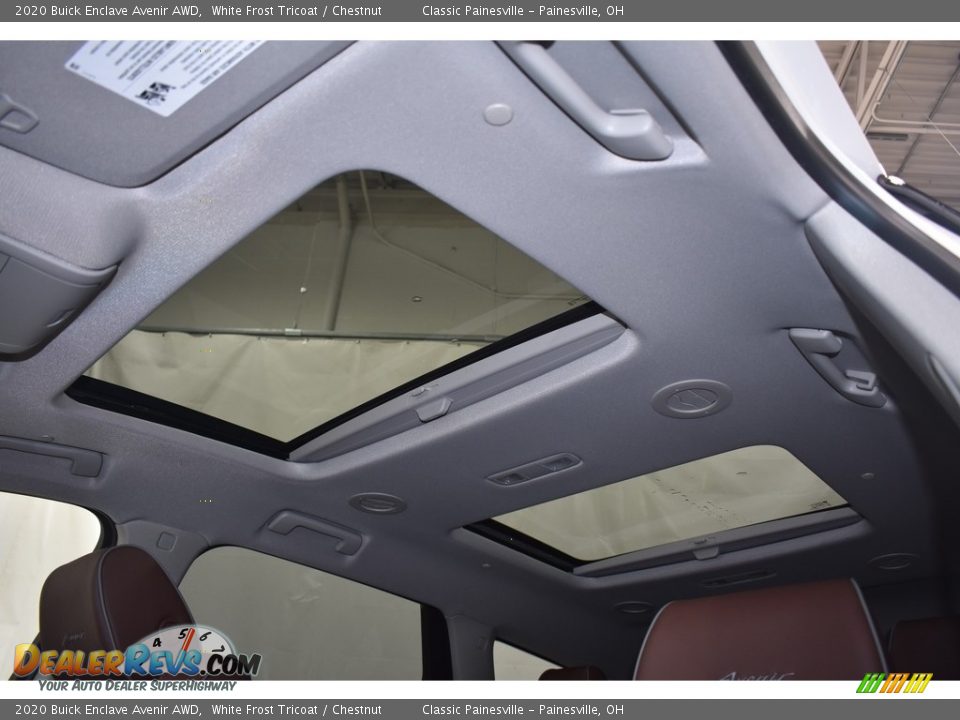 2020 Buick Enclave Avenir AWD White Frost Tricoat / Chestnut Photo #6