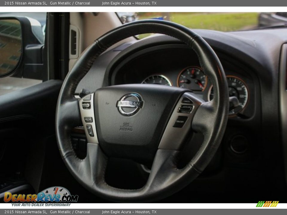2015 Nissan Armada SL Steering Wheel Photo #32