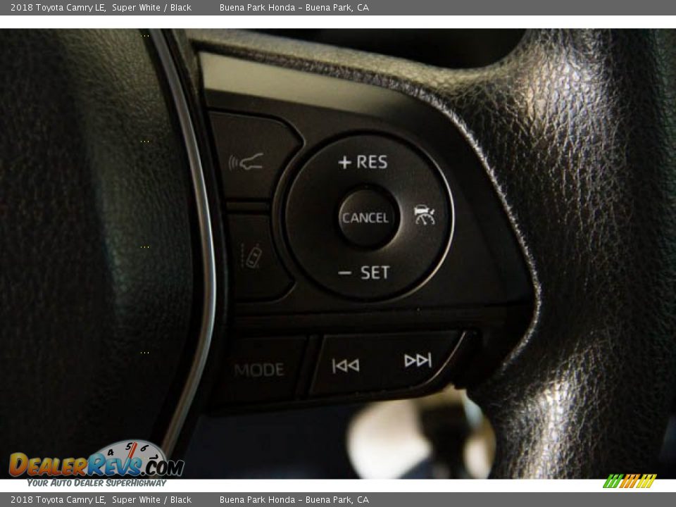 2018 Toyota Camry LE Super White / Black Photo #17