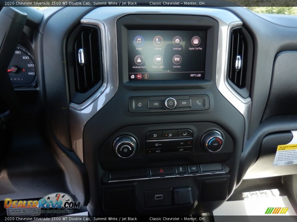 2020 Chevrolet Silverado 1500 WT Double Cab Summit White / Jet Black Photo #10
