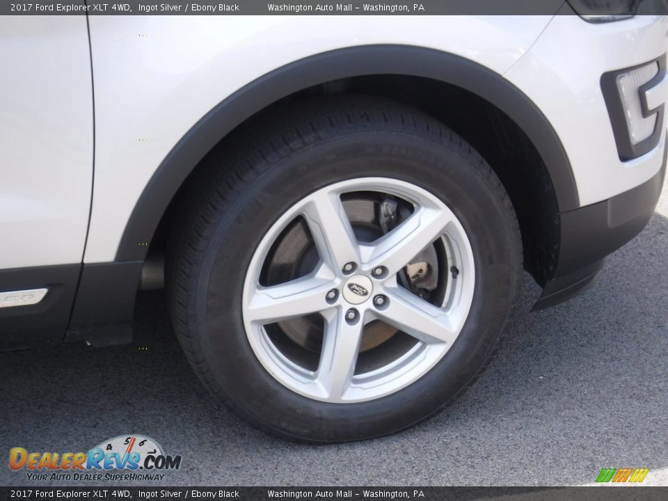 2017 Ford Explorer XLT 4WD Ingot Silver / Ebony Black Photo #3