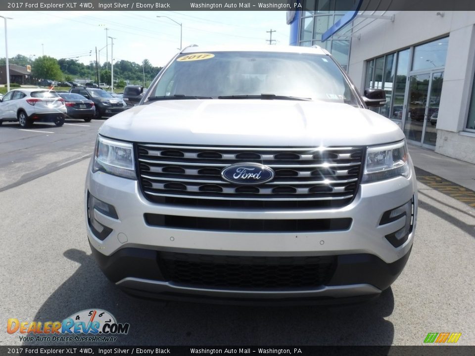 2017 Ford Explorer XLT 4WD Ingot Silver / Ebony Black Photo #4